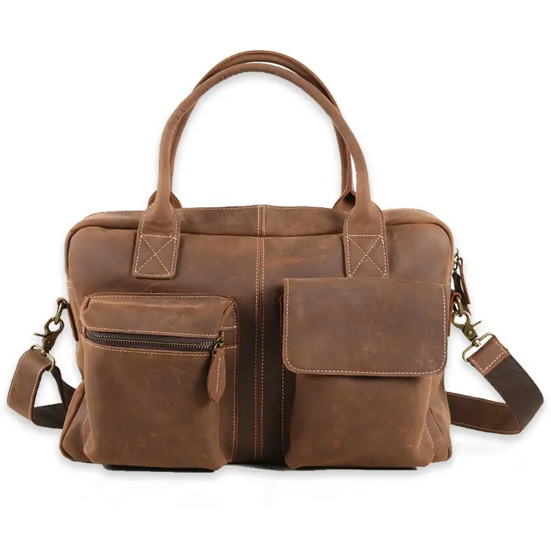 leather laptop briefcase