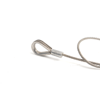 Offre Spéciale 304 acier inoxydable 7x7 câble métallique 2mm câble métallique en acier inoxydable avec œillets
