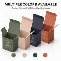 Boîte d'emballage en papier personnalisée, boîte cadeau pliable, estampage à chaud en or, boîte cosmétique mate pour les marques de soins de la peau et de beauté