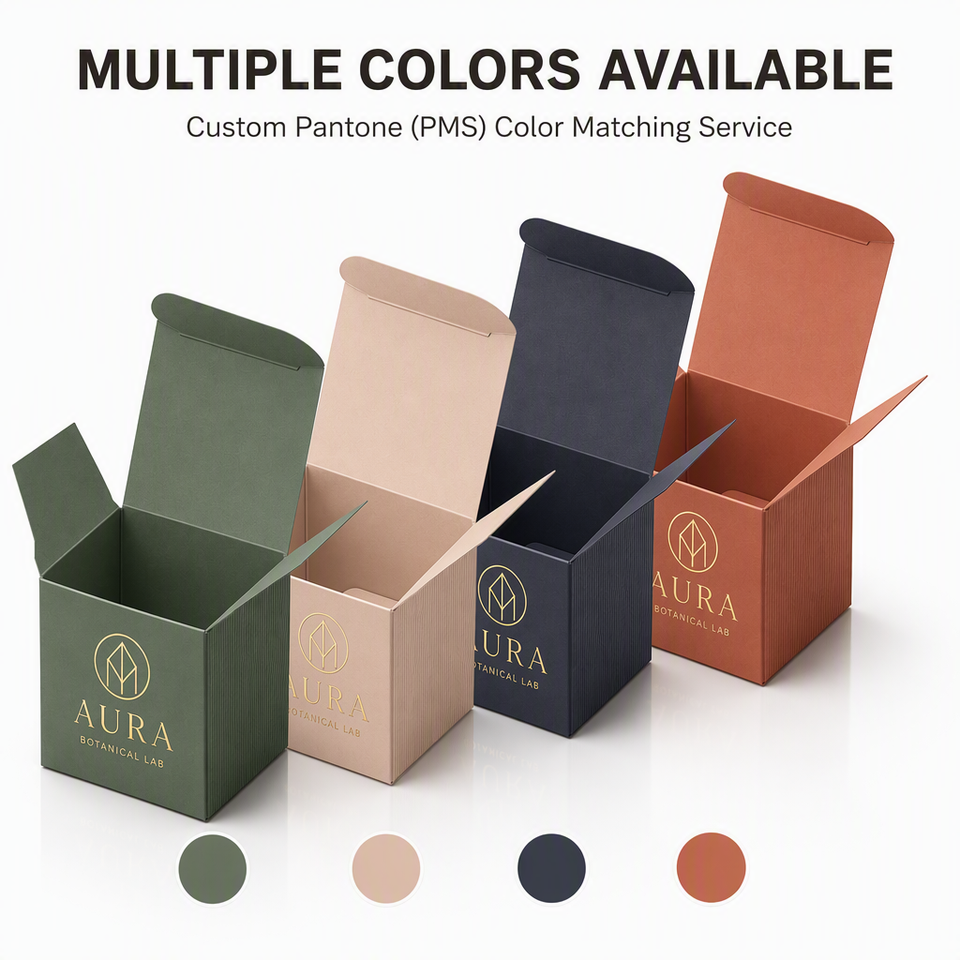 Custom Paper Packaging Box Foldable Gift Box Gold Foil Stamping Matte ...