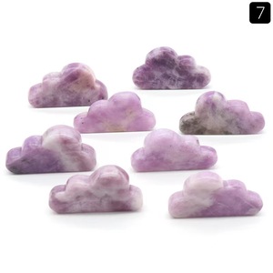 Venta caliente Formas de nube de cristal natural Decoración tallada Tallas de nubes de piedras preciosas de cristal - Product Image 6