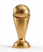Maßgefertigte Zink-Metall-Kunsttrophäen Fußball-Wettbewerbspreise Sport-Souvenirs Sport-Meisterschaftstrophäe Langlebig Vergoldet