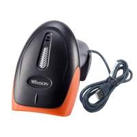 Lecteur de codes-barres filaire robuste, scanner de codes QR avec support en option