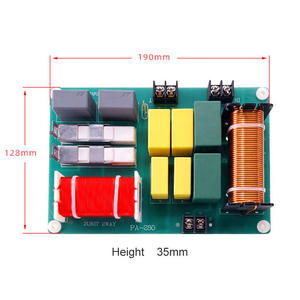 800W tiz bas pasif 6 18 inç frekans bölücü hoparlör Crossover ağ 2 yollu Hifi ses PA280 - Product Image 4