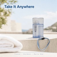 Distributeur de serviettes compressées réutilisables avec pompe, format tablette, rechargeable, portable, pour voyage et camping, marque privée