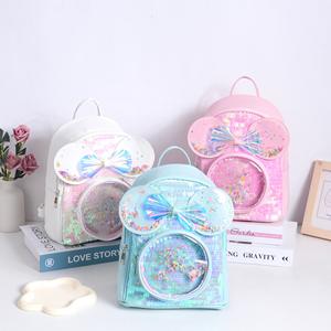 <span class=keywords><strong>Sac</strong></span> à dos <span class=keywords><strong>Mickey</strong></span> à oreilles et nœud, style princesse, unisexe, décontracté, mignon, en microfibre et cuir synthétique, directement du fabricant - Product Image 1