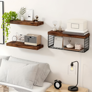 Estantes de <span class=keywords><strong>Baño</strong></span> Sobre el Inodoro - Estantes Flotantes de Pared para Almacenamiento de Papel Higiénico, Decoración de Estilo Rústico - Product Image 6