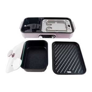 Sartén Eléctrica Antiadherente de Aluminio y PTFE, para Uso en Interiores y Exteriores, para Automóviles, Autocaravanas, Hoteles y Hogares, sin Humo, con Control de Temperatura - Product Image 3