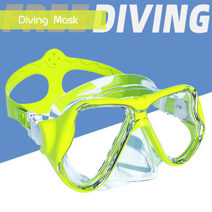 Masque de plongée à double lentille, verre trempé de 4,0 mm, silicone liquide, plongée en apnée pour adultes, anti-buée, protection UV - Product Image 5