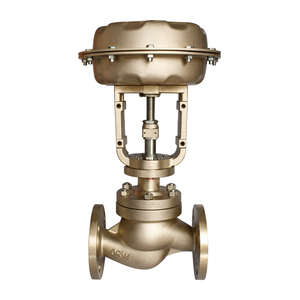 Vanne de régulation de pression pneumatique à cage simple en acier au carbone série ZJHP, positionneur EP YT1000L DN50 - Product Image 3