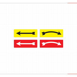 Juego de pegatinas de flechas rectas y curvas para seguridad vial, guía de estacionamiento, uso en bodegas, cervecerías y bebidas, resistentes a arañazos e impermeables - Product Image 2