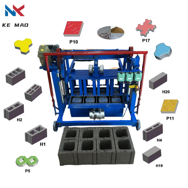 Efficient and Energy-saving Mobile Block Forming Machine Chain Lifting Multifunctional Non Burning Brick Making Machinery