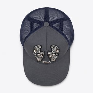 Wholesale Custom Logo Applique Embroidery 5 Trucker <b>Hat</b> Mesh Cap Breathable <b>Waterproof</b> Unisex Outdoor Use Gorras <b>Hats</b> - Product Image 1
