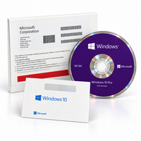 Autocollant COA Windows 10 Pro avec clé de licence OEM et DVD pour PC, activation en ligne mondiale en stock