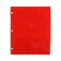 Classeurs en plastique PP durables format Lettre à 3 trous, avec 2 pochettes, pour l'organisation de documents scolaires et de bureau – Vente en gros