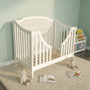 MOOB Luxury Baby Crib with Slide/Bed Modern Design Solid Wood Construction - Product Image 3