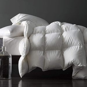 Tất Cả Các Mùa Sang Trọng Ngỗng Xuống <span class=keywords><strong>Comforter</strong></span> 750 Điền Vào Điện 100% Bông Vỏ Ấm Áp Khách Sạn Bộ Đồ Giường Ngỗng Chăn - Product Image 1
