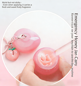 Masque de nuit pour les lèvres aux fruits de la fraise minérale végétalienne, <span class=keywords><strong>hydratant</strong></span>, mignon, étiquette privée OEM, <span class=keywords><strong>baume</strong></span> à lèvres nourrissant avec un joli porte-clés - Product Image 3