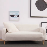 Einfarbige elastische Schon bezüge Couch bezug Wasch bare Heim textilien Modernes Design Hohe Elastizität Polyester material in Sonder größe