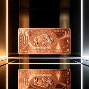 Estuche Protector de Metal para Barras de Cobre de 10 oz, Fundición Sólida, Diseño Personalizado con Relieve de Lingote de Cobre - Product Image 6