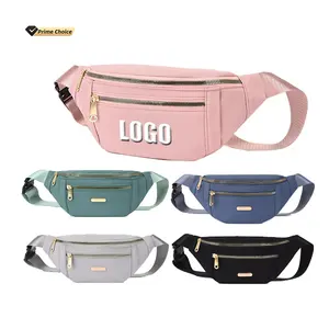 BSCI personnalisé extérieur étanche Nylon ceinture en cours d'exécution unisexe Mini sport Fanny Pack luxe voyage bandoulière femmes taille sac gril