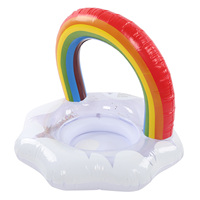 Bouée de natation pour bébé, arc-en-ciel, gonflable, avec siège de sécurité