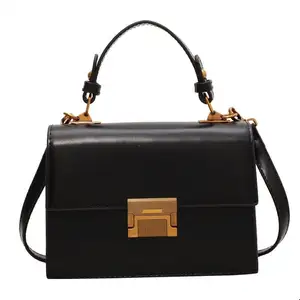 Shoulder Messenger Bags Hobos Lock Chain 20*8*14 cm Square Bag Women Handbags Ladies Leather Elegant Female Small