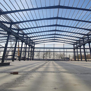 Atelier préfabriqué en acier à ossature portique pour usine de <span class=keywords><strong>ligne</strong></span> d'assemblage, à très grande portée, résistant aux typhons - Product Image 1