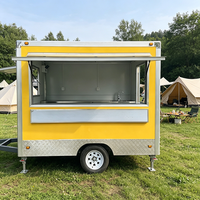 Remorque alimentaire personnalisée en panneaux composites/fibre de verre avec cuisine complète pour la vente de glaces et de snacks en extérieur