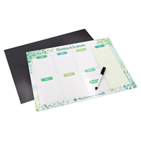 Aimants de réfrigérateur écologiques personnalisés, bloc-notes magnétique, tableau d'écriture, planificateur, tableau blanc mural, autocollant magnétique de forme personnalisée