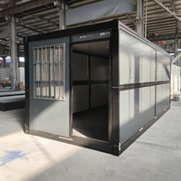 Maison mobile préfabriquée pliable insonorisée standard Xinheng Maison de conteneur pliante isolée à pliage facile