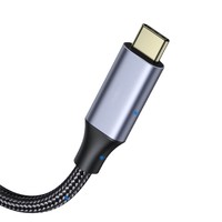 Kabel Ekstensi Type-C Male-to-Female 4K 60Hz Penguat/Dock Video Definisi Tinggi USB 3.1 Gen 2 Transfer Data Kecepatan Tinggi Cotton