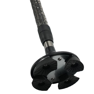 Bâton de marche à LED rose série diamant pour l'extérieur avec alarme SOS Canne élégante et fonctionnelle pour l'intérieur et l'extérieur