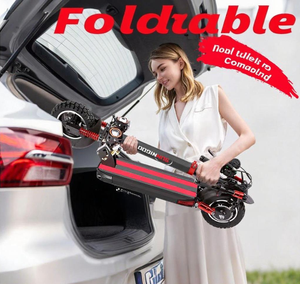 Trottinette électrique à dérive 65 km/h, grandes roues de 10 pouces, double moteur 52V 2400W, pliable, tout-terrain, batterie 624Wh, autonomie 40-60 km - Product Image 1