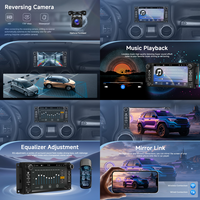 Podofo 7" untuk Mobil Jeep/Chrysler/Dodge, Pemutar MP5, Wireless Carplay/Android Auto, USB/Type-C, Radio Mobil FM/AM, Stereo OEM/ODM Pabrik