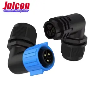 Jnicon Group M19 Waterproof Electric Connector IP67 3pin 20A 90 Degree Quick Connector Terminal Plug Socket