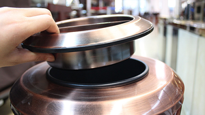 Poubelle de recyclage en acier inoxydable 7L poubelle de hall d'hôtel sans couvercle peu encombrant Type de couverture roulante écologique - Product Image 5