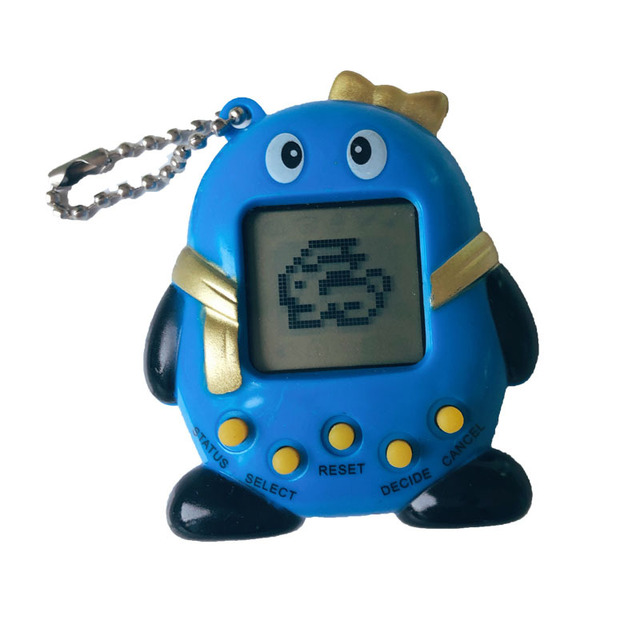 Random Color Creative Penguin 90S Nostalgic Electronic Pets Virtual Cyber Pet Toy Plastic Educational Funny Kid Gift