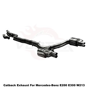 ระบบท่อไอเสียแบบ Catback พร้อมวาล์ว Vortex SS304 สำหรับรถยนต์ Mercedes-Benz E-Class E200 E260 E300 W213 2.0T ปี 2017-2023 ชุดแต่งแบบติดตั้งได้โดยตรง - Product Image 3