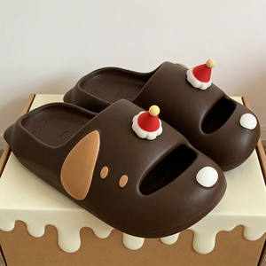 XIXITIAO 2026 Nouvelles pantoufles <span class=keywords><strong>pour</strong></span> femme, design mignon <span class=keywords><strong>de</strong></span> <span class=keywords><strong>chien</strong></span>, tongs en EVA <span class=keywords><strong>pour</strong></span> usage intérieur et extérieur, légères, antidérapantes, anti-collision - Product Image 3