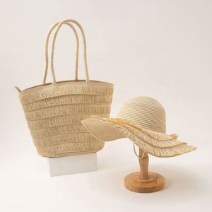 2025 New Design Girl Woman Paper <b>Straw</b> <b>Hats</b> and Beach Bag Set Ladies Summer <b>Straw</b> Bags and <b>Hats</b> Tassels - Product Image 5
