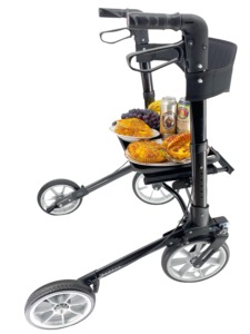 Chăm sóc tại nhà người già nhôm gấp rollator Walker với ghế đi bộ Viện trợ cho người già và người khuyết tật tra01a - Product Image 5