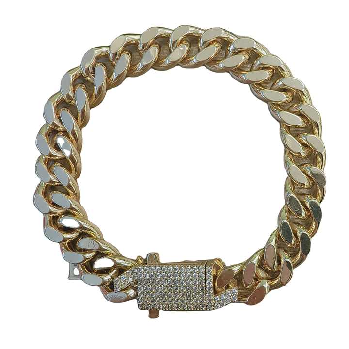LXHP14 Bracciale Moda Uomo Design O 18K Placcato Oro - Foto 10