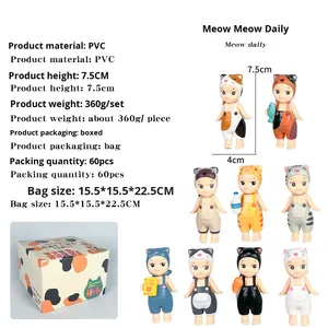 Nuevo Producto Transfronterizo: Mini Figura de Gato Congelado, Soporte para Teléfono con Diseño de Ángel, Caja Sorpresa, Decoración para Teléfono, Cupido, Anime de Moda, Plástico - Product Image 4