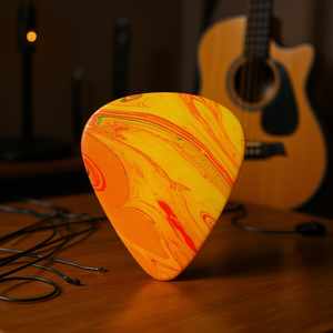 Púas de Guitarra Personalizadas, Paquete de 12, de Plástico Pulido Sin Recubrimiento para Instrumentos de Cuerda - Product Image 2