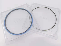 Boîtes blister pour anneaux de support de plaquettes de 6 et 7 pouces, en PET transparent, pour salle blanche Classe 100