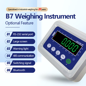 Indicateur de pesage SH2100-B7 Matériau ABS à affichage LED clair et durable avec fonctions de totalisation et de pesage de tare - Product Image 6