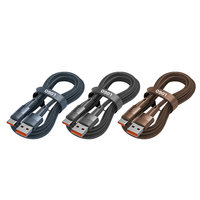 Kabel USB C ke Type C 6A Pengisian Cepat, Kabel Data, Charger untuk Ponsel, Kabel Data untuk Samsung Huawei