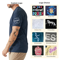 T-shirt en bambou de haute qualité 180GSM, impression DTG personnalisée, col rond, t-shirt décontracté, super doux, extensible, t-shirt personnalisé pour homme