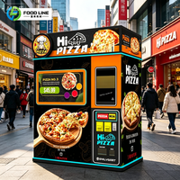 Machine à pizza automatique de haute qualité pour la vente en gros, machine à pizza entièrement automatique pour la restauration rapide, en vente